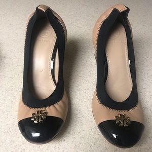 Tory Burch nude heels